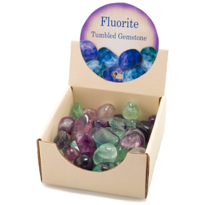 Fluorite tumbled gemstones
