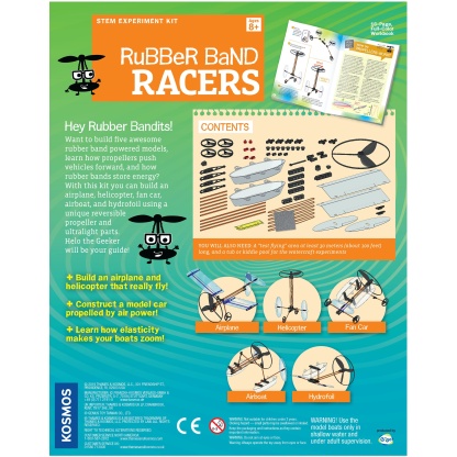 Rubber Band Racers back of box