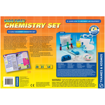 Kids First Chemistry back of box