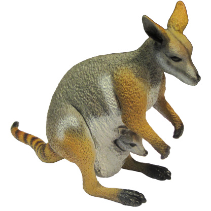 Yellow-footed rock-wallaby figurine