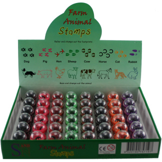 Farm animal stamp box