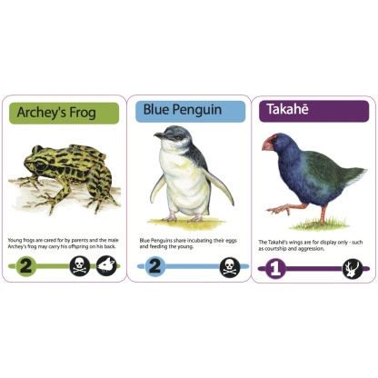 New Zealand menagerie cards
