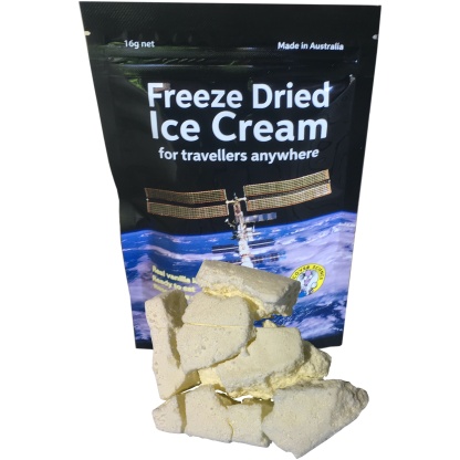 Freeze Dried ice cream with product