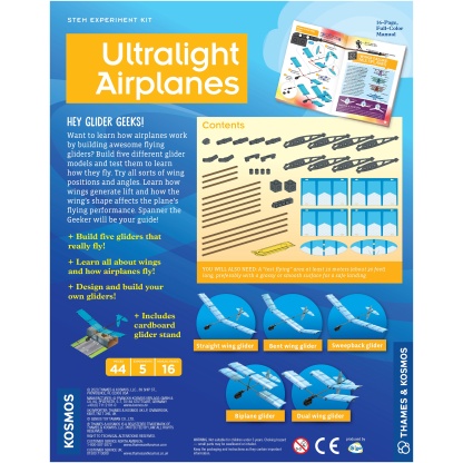 ultralight airplanes back of box