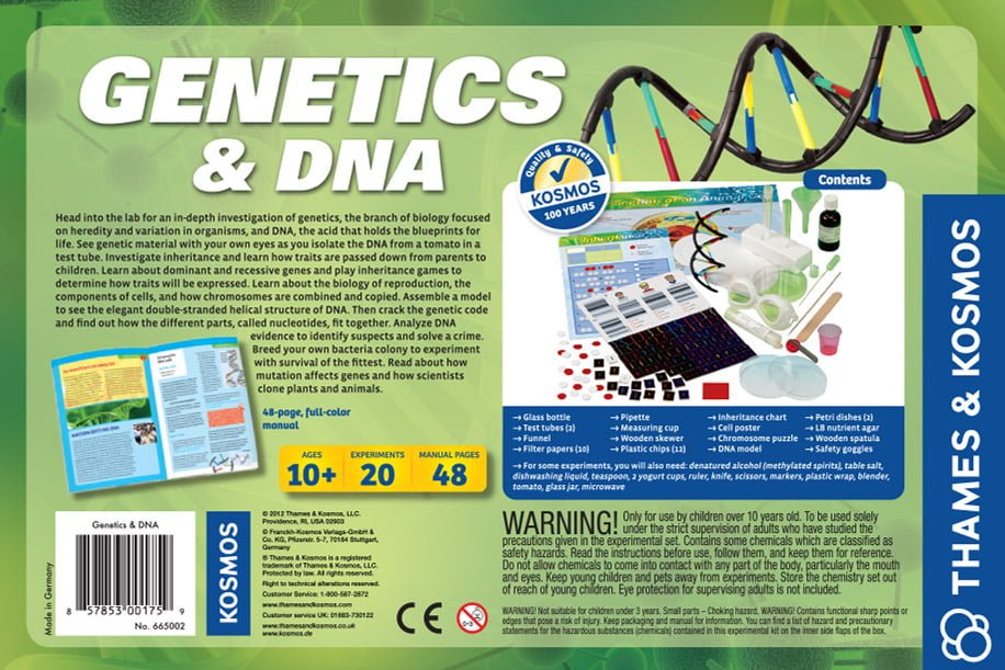 Thames and Kosmos 665002 Biology Genetics and DNA Experiment Kit 
