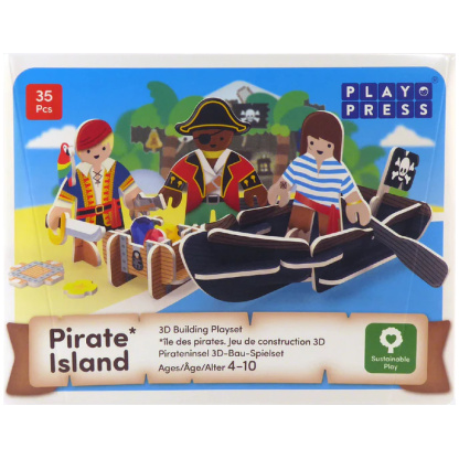 Pirate Island Playset (pack of 6)