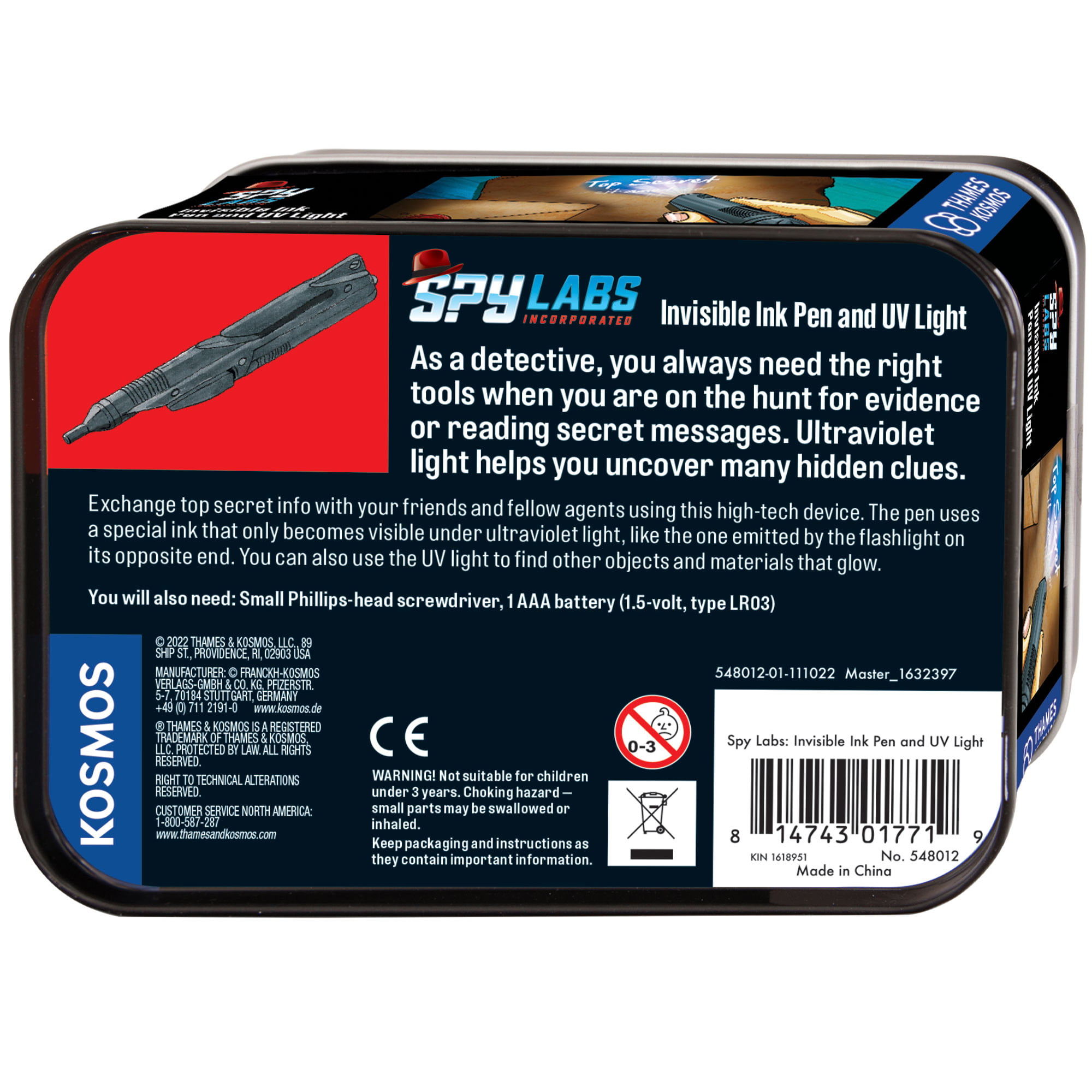 Spy Labs Invisible Ink Pen and UV Light - Image 2