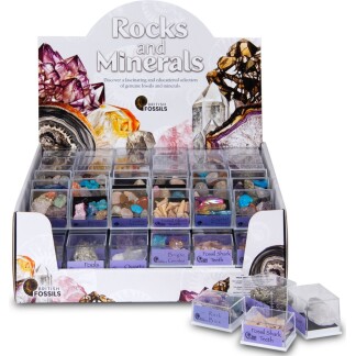 Rocks and Minerals display