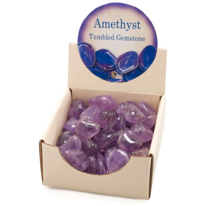 Amethyst tumbled gemstones