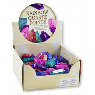 Rainbow quartz points box