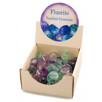 Fluorite tumbled gemstones
