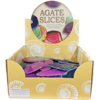Agate Slices display