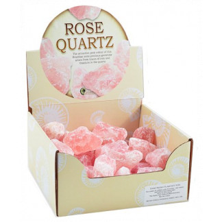 Rose Quartz pieces display box