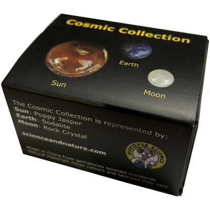 3305 7 Cosmic Collection has three tumbled gemstones representing the Sun, the Earth and the Moon