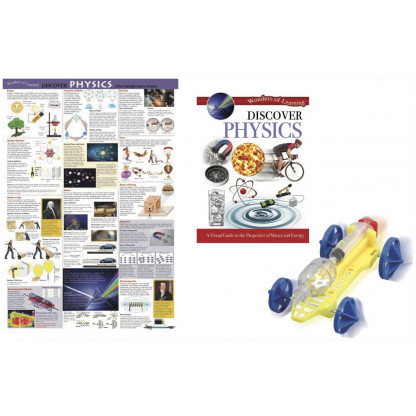 5723 1 Discover Physics educational Kit includes a 32 page reference book, wall chart and a Pressure-powered car experiment kit.