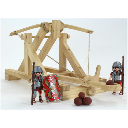 6731 4 scaled The Roman catapult improved on the medieval design by the addition of torsion springs.