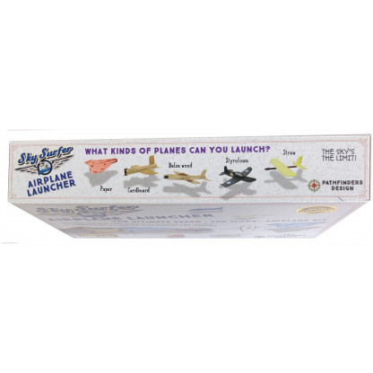 6735 6 scaled Sky Surfer is fun to assemble and great to operate. Make up and launch various paper plane designs.