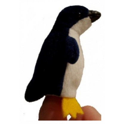 Penguin finger puppet