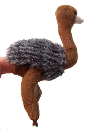 AUSTRALIAN ANIMAL FUNDRAISER GIFT EMU Soft Material FINGER PUPPET 