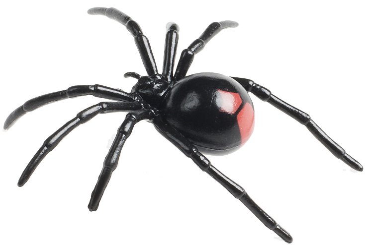 NUOVO S&n Redback Spider in plastica giocattolo Wild Zoo Animale Australiano BUG INSETTO 