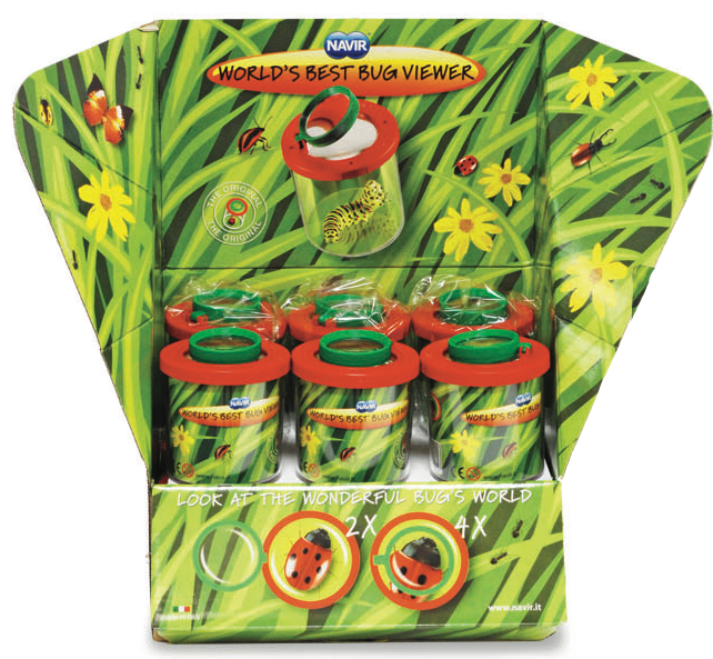 Worlds Best Bug Viewer. Display of 12 1 8020 World's Best Bug Viewer