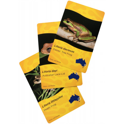 8215 1 scaled Have fun playing Snap or pairs and explore Australia's frogs with Frog ID. Be a citizen scientist by recording a frog call with the FrogID app.