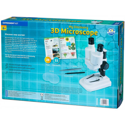510463 3 This professional quality 3D Microscope is ideal as a first serious microscope, as objects can be viewed directly, without prior preparation, and using both eyes