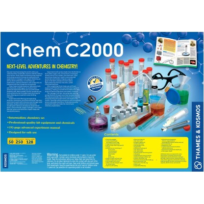 640125 chemc2000 Back With Chem C2000 Chemistry Set you can discover how fascinating the world is when you understand the remarkable reactions behind ordinary occurrences.