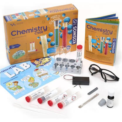 665012 1 <p class="p1">Chemistry C500 takes you on an introductory tour of chemistry with 28 classic experiments.</p>