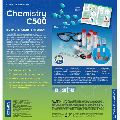 665012 6 <p class="p1">Chemistry C500 takes you on an introductory tour of chemistry with 28 classic experiments.</p>