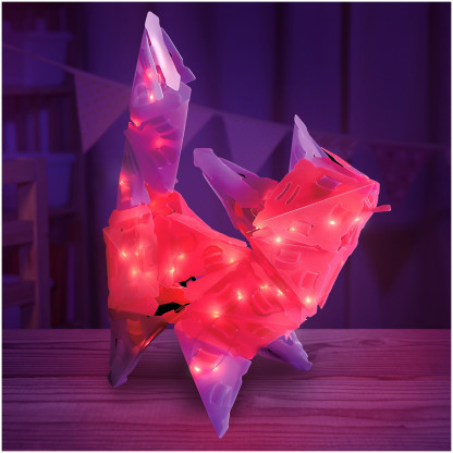888003 3 Starlight Kitty includes 66 <strong>Creatto</strong> pieces, a string of 40 LED lights, and assembly instructions to build a kitty cat, mouse house, teddy bear, and squirrel, but the possibilities are limited only by your imagination! What will you create?