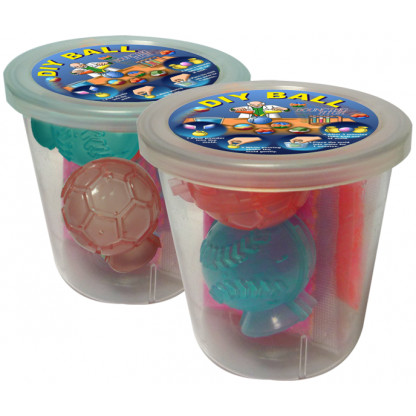 5019 3 Kit contains two ball moulds and four coloured powder sachets. Simply add water, allow to set and: magic - a hi-bounce ball.
