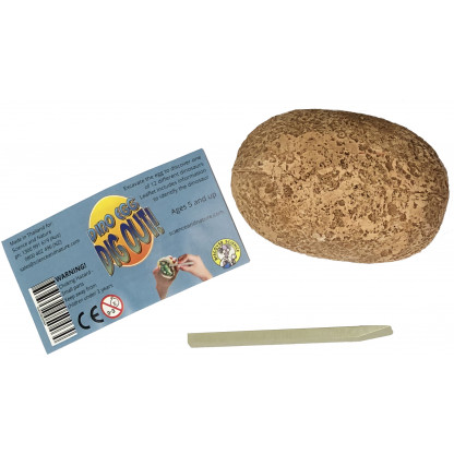 5046 2 Each of these fun, low-priced <strong>Dino egg dig out</strong> kits contain one plastic dinosaur model.