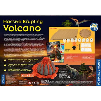 624116 1 With the Massive Erupting Volcano kit you can simulate the epic, earth-shattering power of a volcano in your own home!