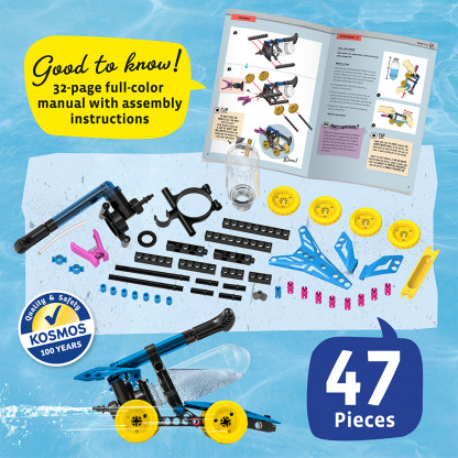 550048 4 <span style="font-weight: 400;">Water Power Science kit harnesses the power of air and water to make things move! Build water-rocket cars, jet-propelled boats and more.</span>