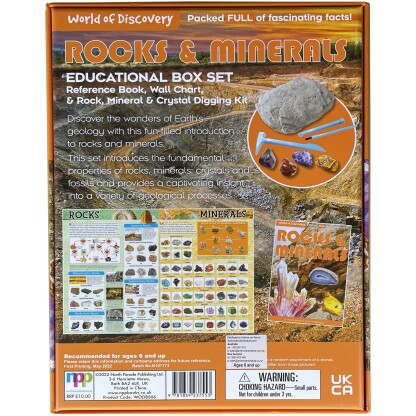 5737 1 1 scaled <span style="font-family: Verdana;">Rocks and Minerals Boxed set includes a fully illustrated book, wall chart and a Mineral and Crystal excavation kit.</span>