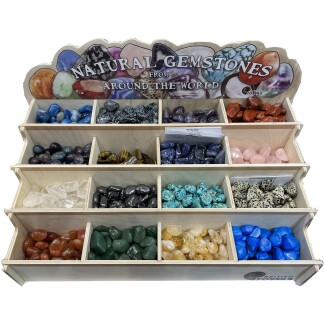 Tumbled Gemstones display unit