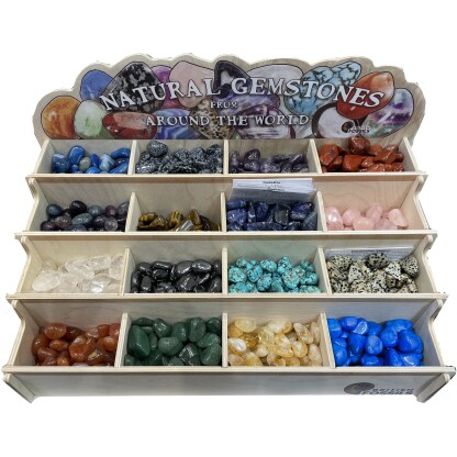 Tumbled Gemstones display unit