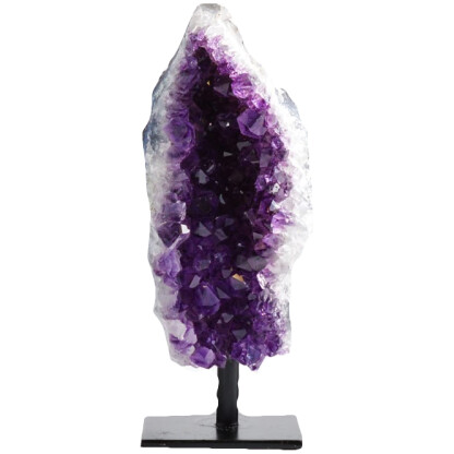 Amethyst on metal stand