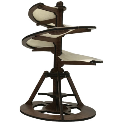 6745 Hero The Da Vinci Aeriel Screw Miniature is an iconic image that and defines an artist and inventor well ahead of his time. This working model has a canopy that spins on the support structure, illustrating a way Leonardo thought flight might be possible!
