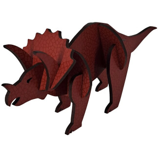 Triceratops A5 wooden kit