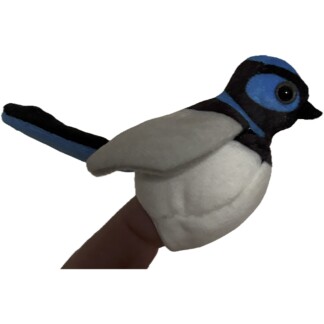 Blue Wren finger puppet