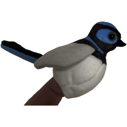 Blue Wren finger puppet