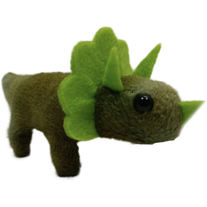 75531 Triceratops finger puppet. Washable material. Premium quality.