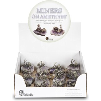 Miners on Amethyst (Display of 16)