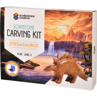 Stone Carving Kit Stegosaurus